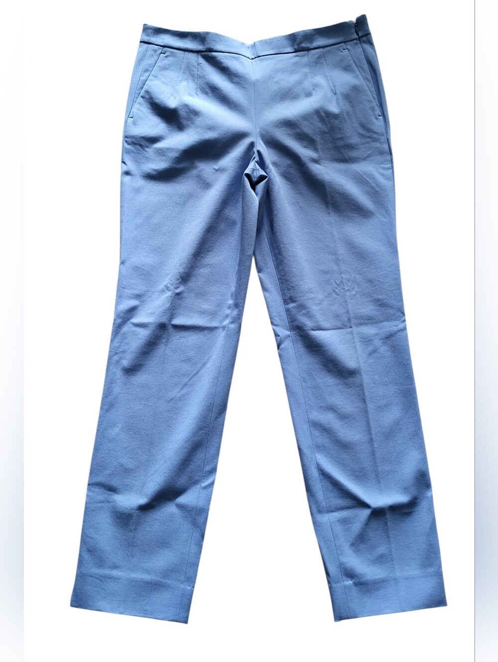 J. Crew Womens Blue Martie Pants Stretch Cotton Blend Size 6 Inseam 26" NWT